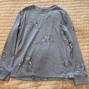 NWOT Cat & Jack Blue Polar Bear Print Long Sleeve T-shirt
